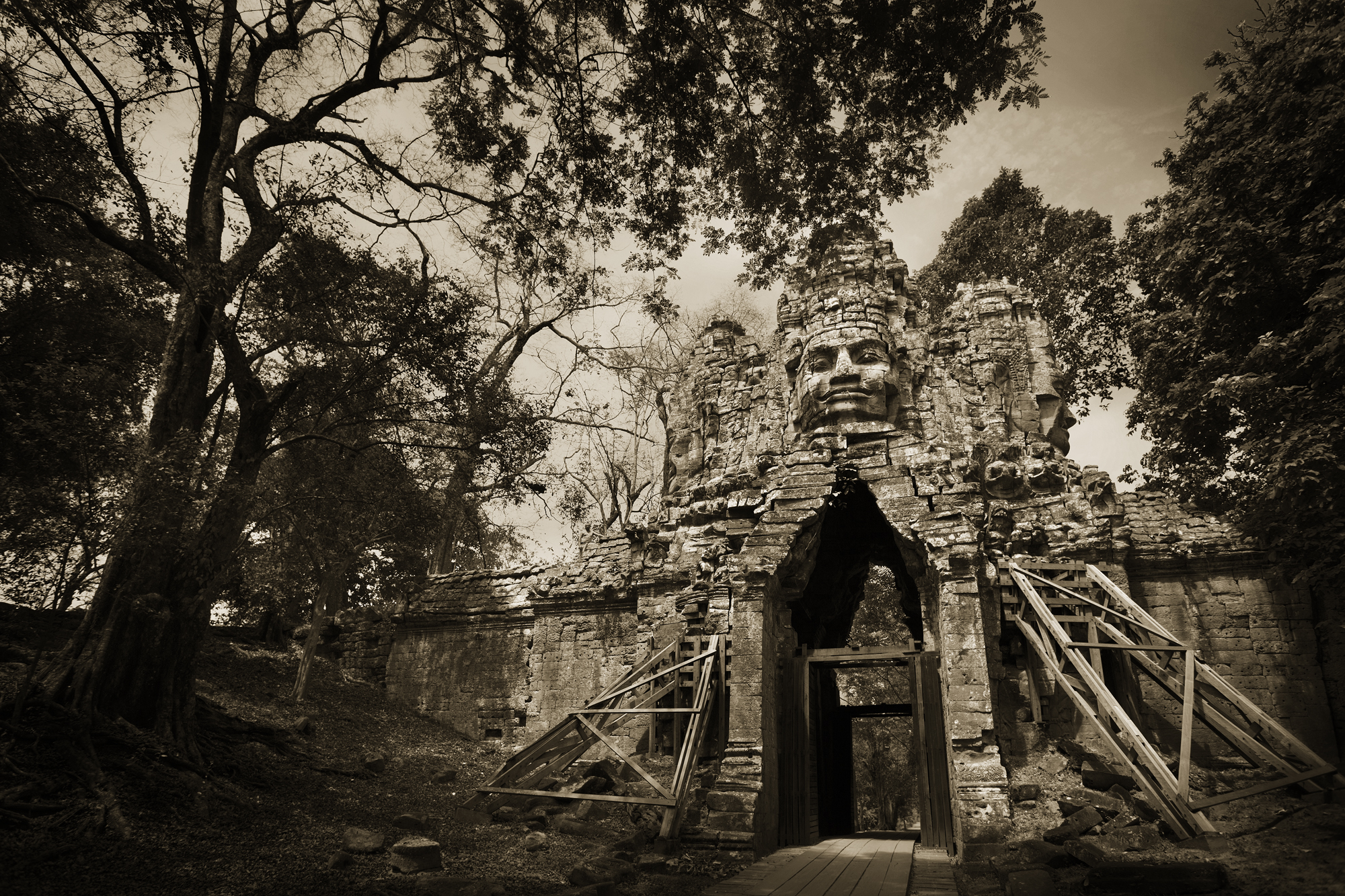 West Gate, Angkor Thom, Cambodia