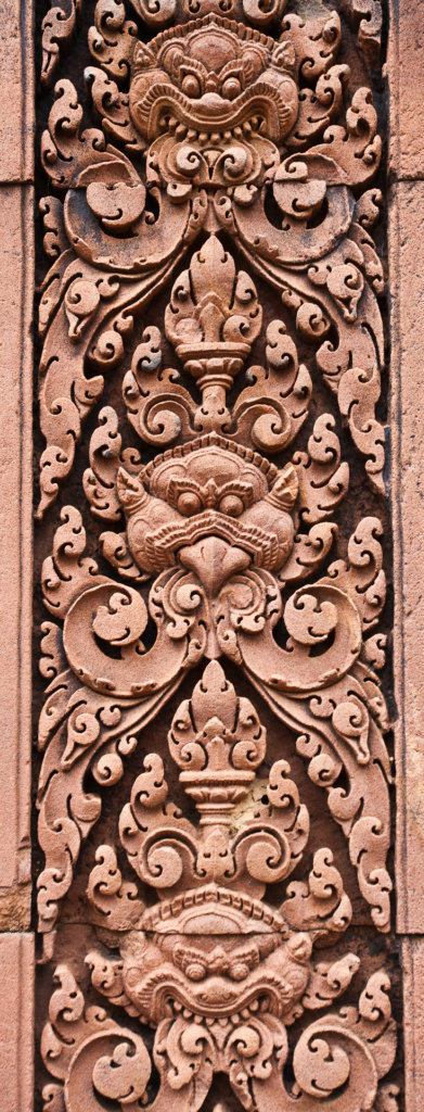 Kala and Garuda carving detail