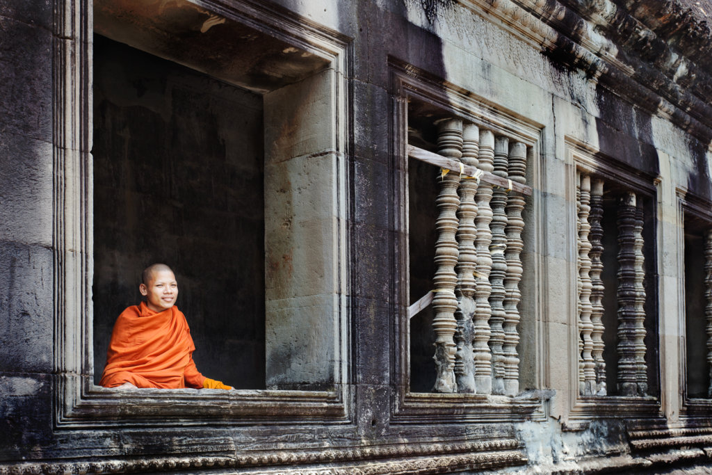 Monk at Angkor Wat