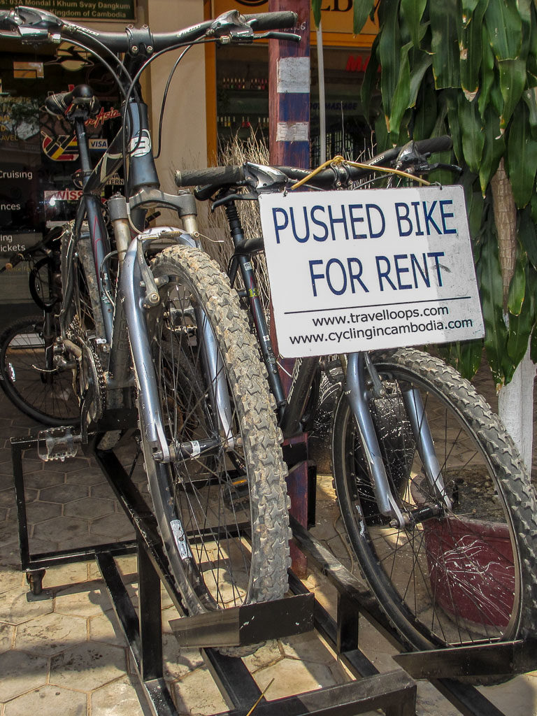 Pushbike for rent, Siem Reap, Cambodia