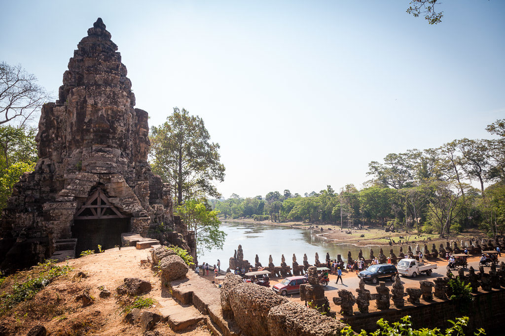 Overlooking the South Gate from the Angkor Thom wall