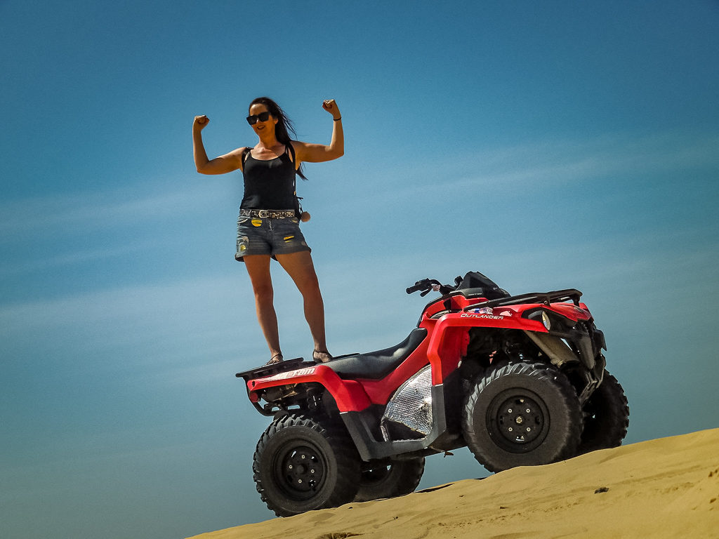 Quadbiking on the White Sand Dunes, Mui Ne, Vietnam